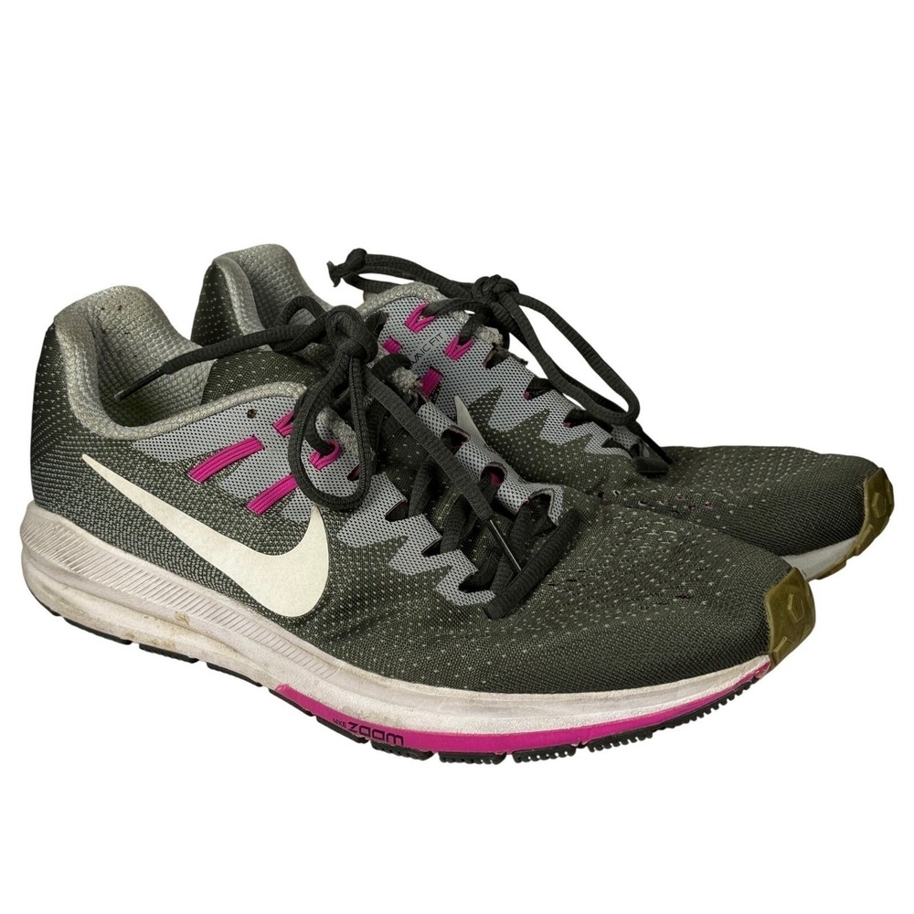 Nike Air Zoom Structure 20 Running Shoes Womens Dynamic Support 11 Grey Pink